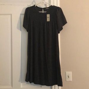 Grey short sleeve dress from Loft